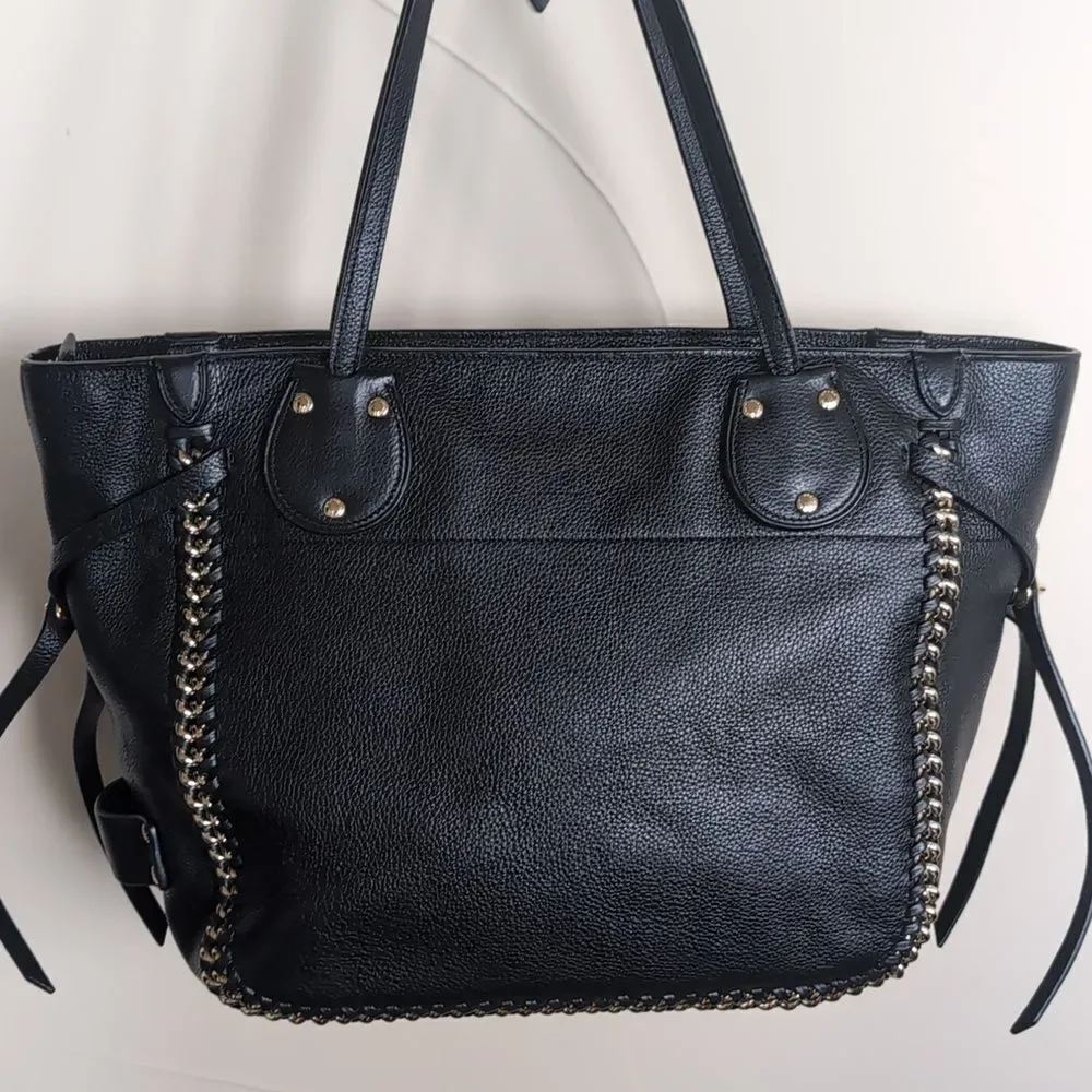 Coach ♣️Limited Edition Tatum Whipstitch Shoulder Bag /Gold Chain Detailing